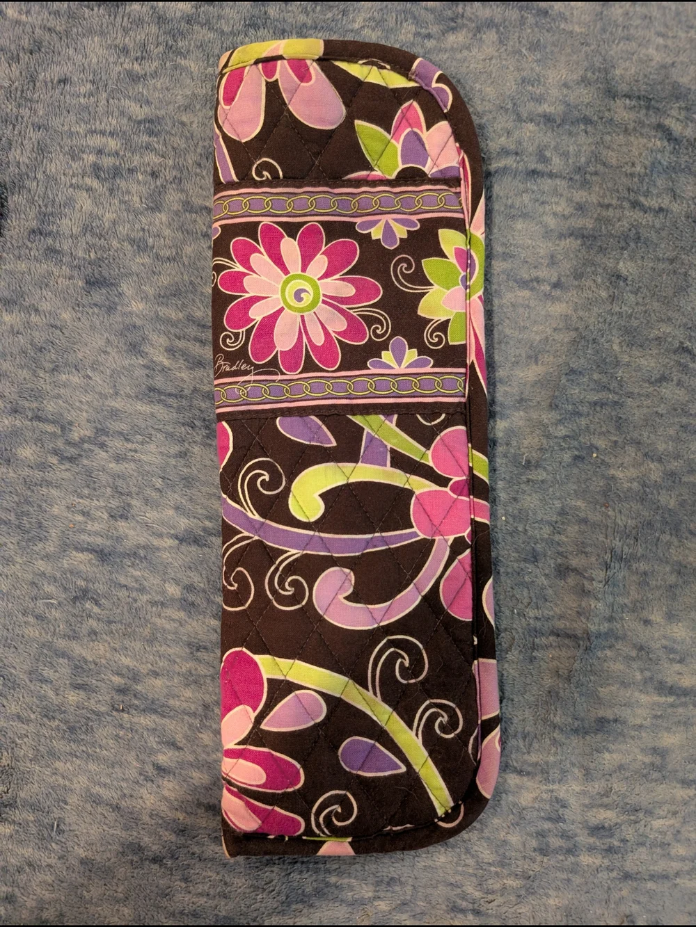 Vera Bradley Purple Punch Hanging Toiletries/Cosmetic Organizer With Extra Pouch